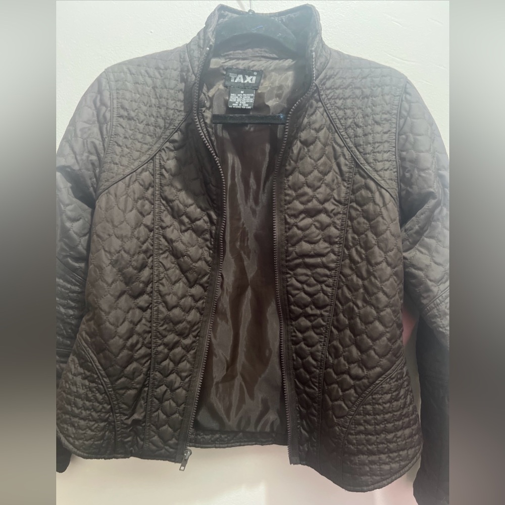 Taxi Women's Brown Bomber Jacket